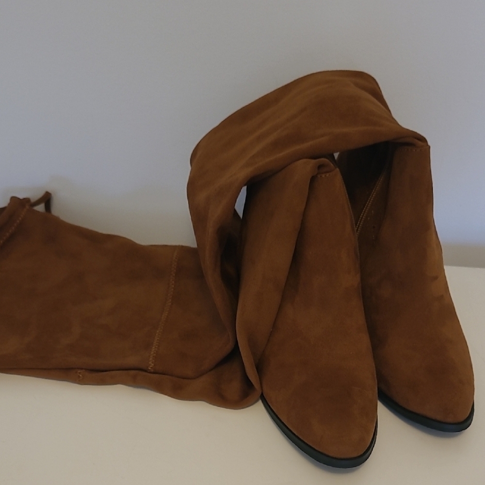 Hot Kiss Brown Over-the-Knee Boots - Picture 7 of 15